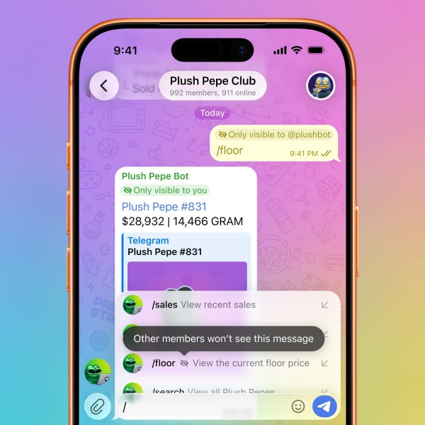 Telegram推出社群与限时机器人消息功能，群组管理和智能交互迎来新升级