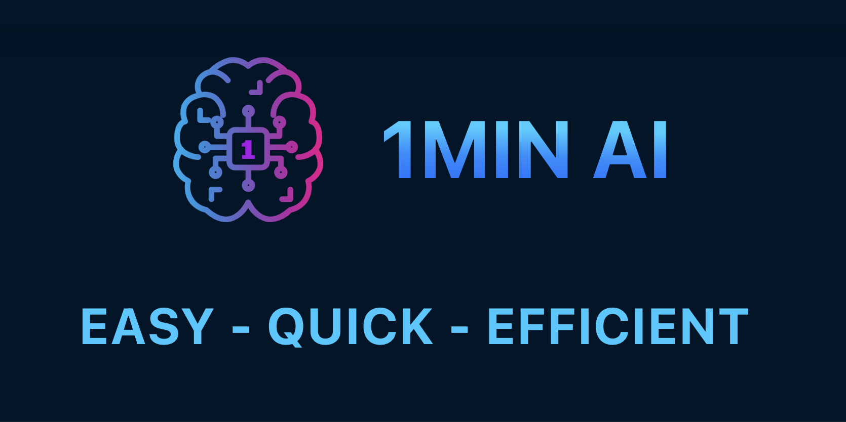 1min.AI 界面截图