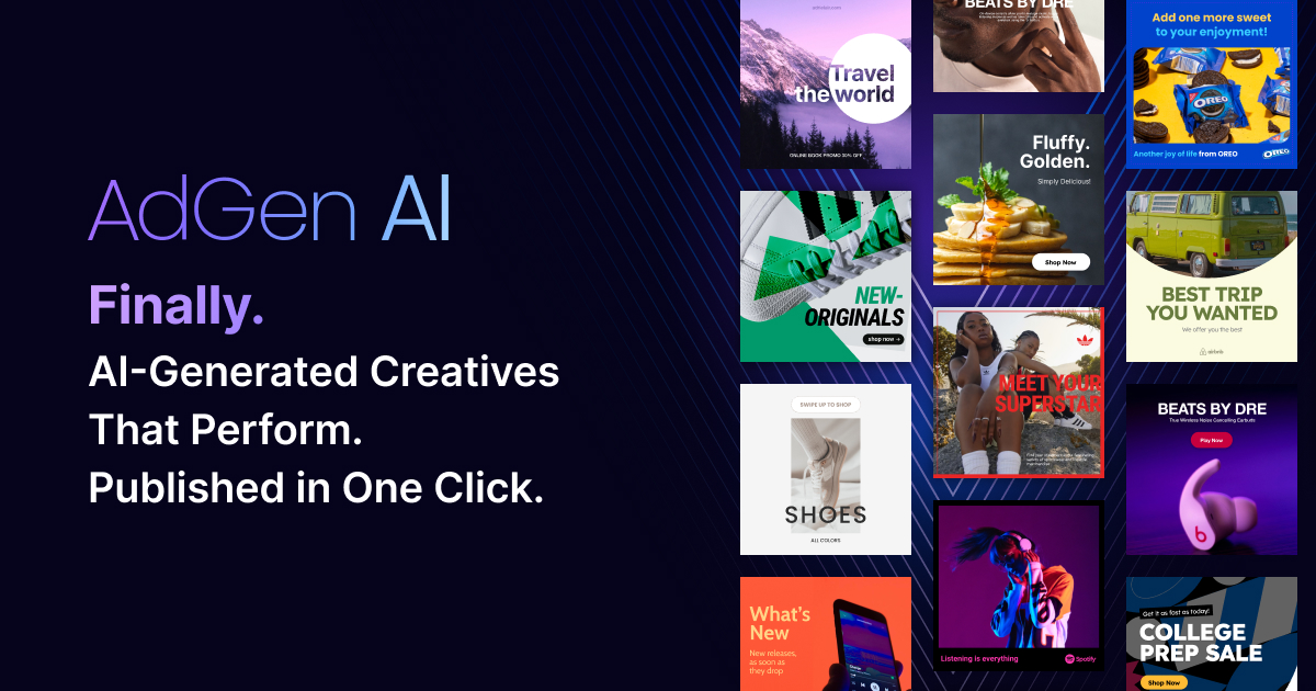 AdGen AI 界面截图