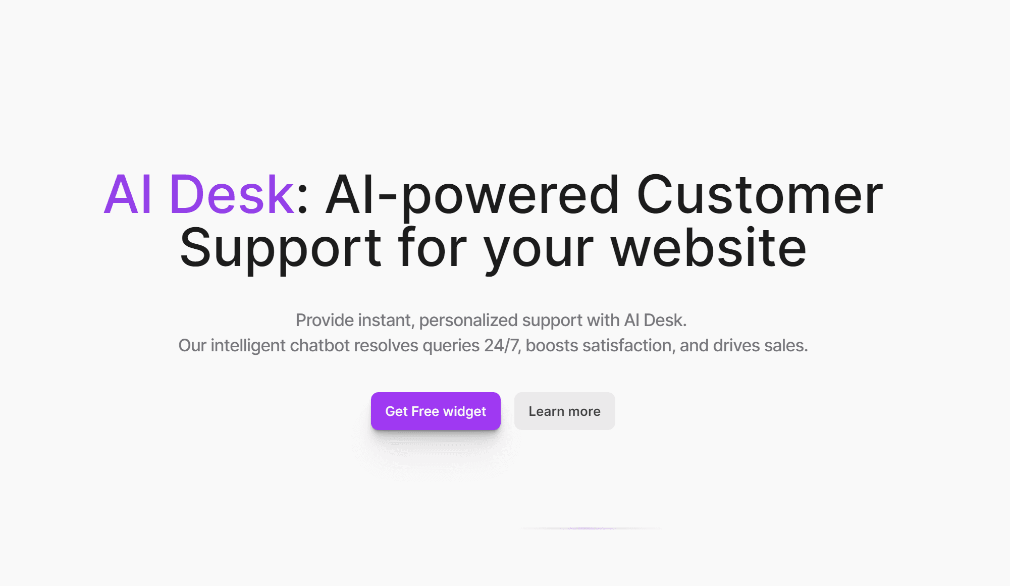 AI Desk 界面截图