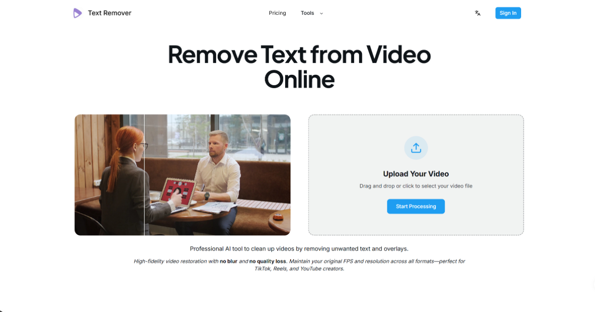 AI Remover 界面截图