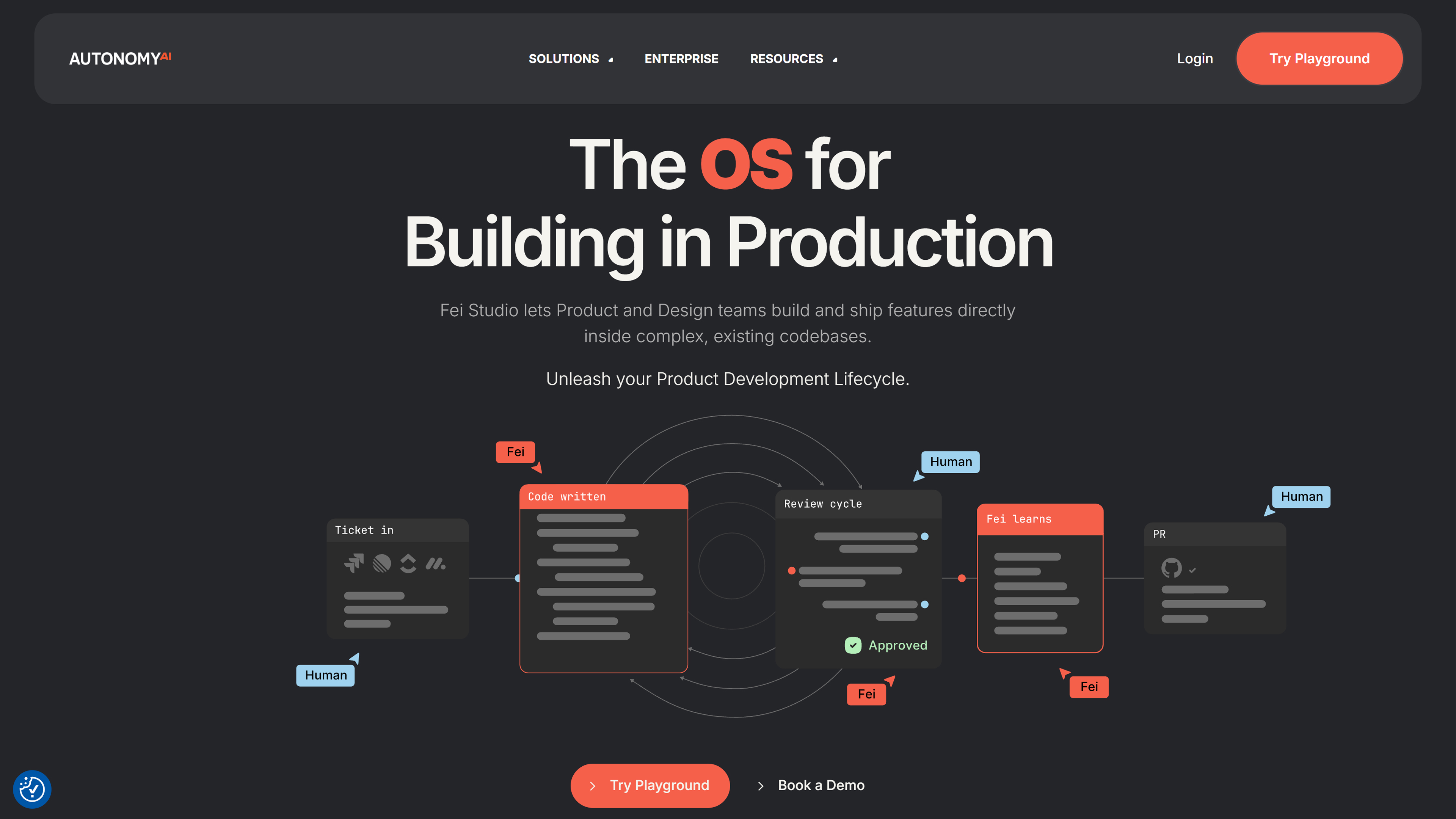 AutonomyAI (Fei Studio) 界面截图