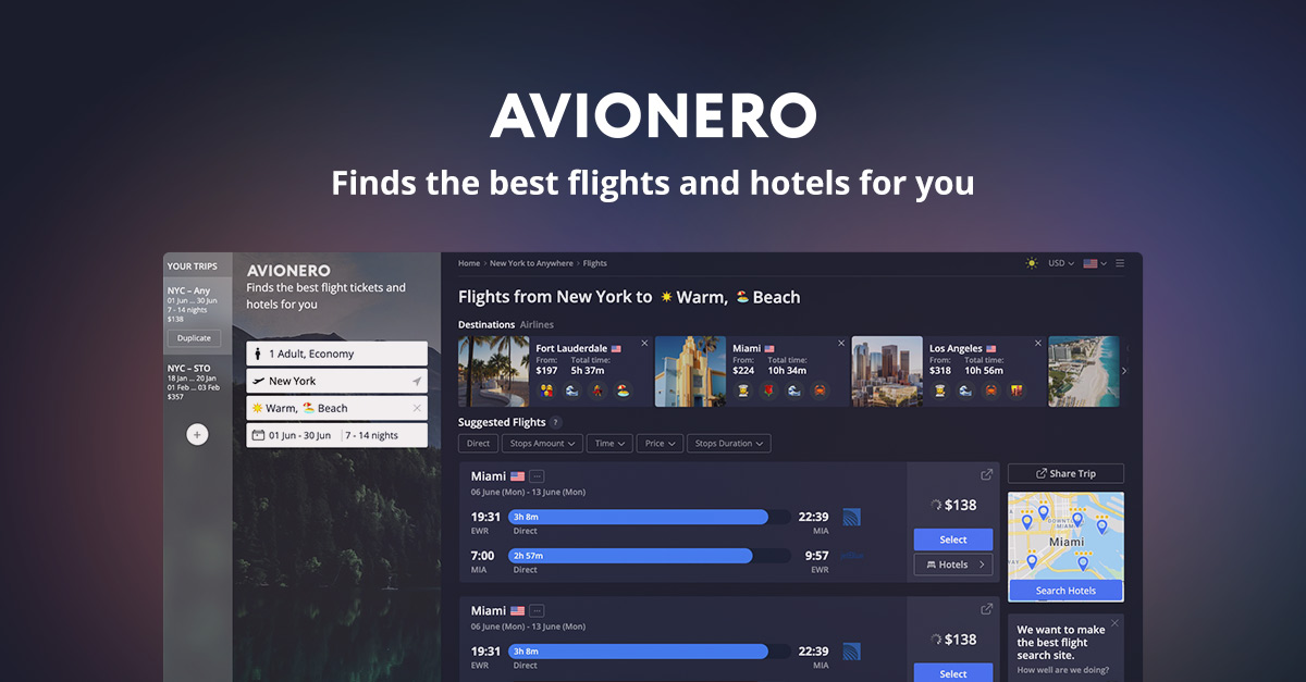 Avionero 界面截图