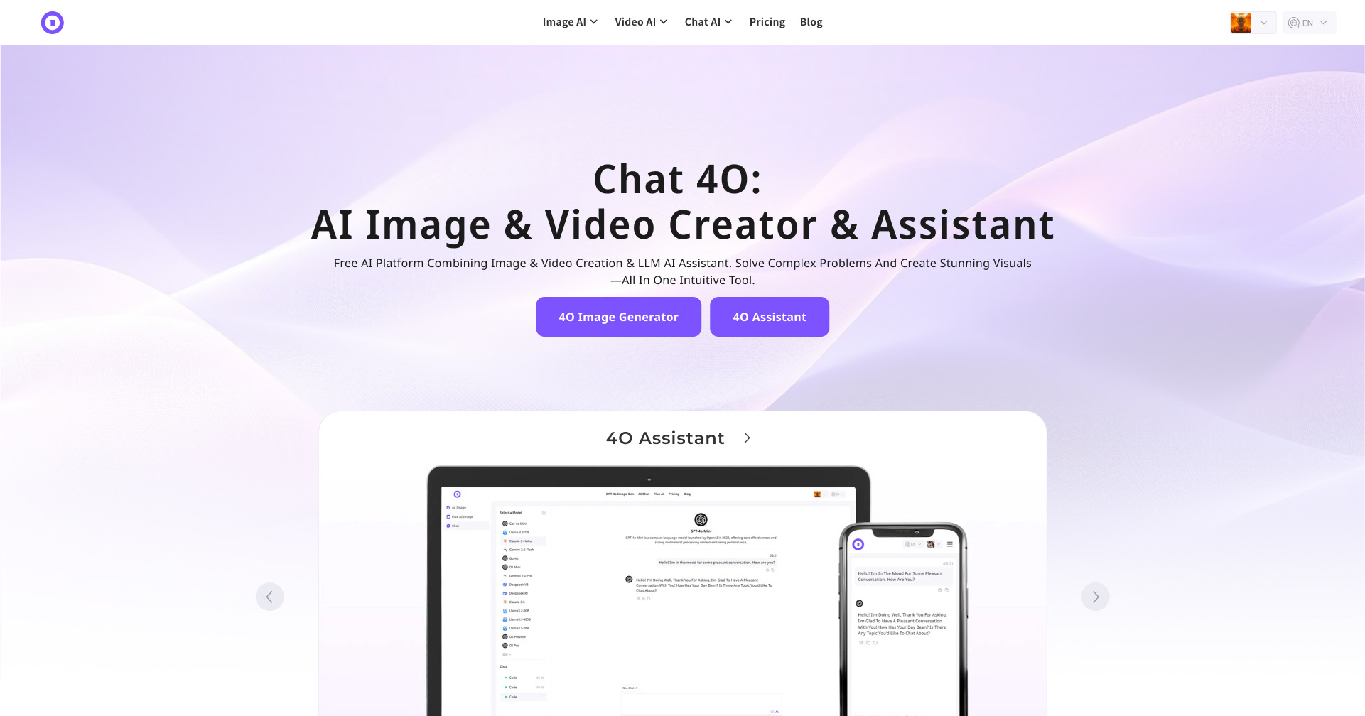 Chat 4O 界面截图