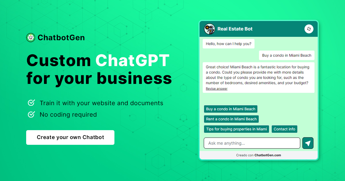 ChatbotGen 界面截图