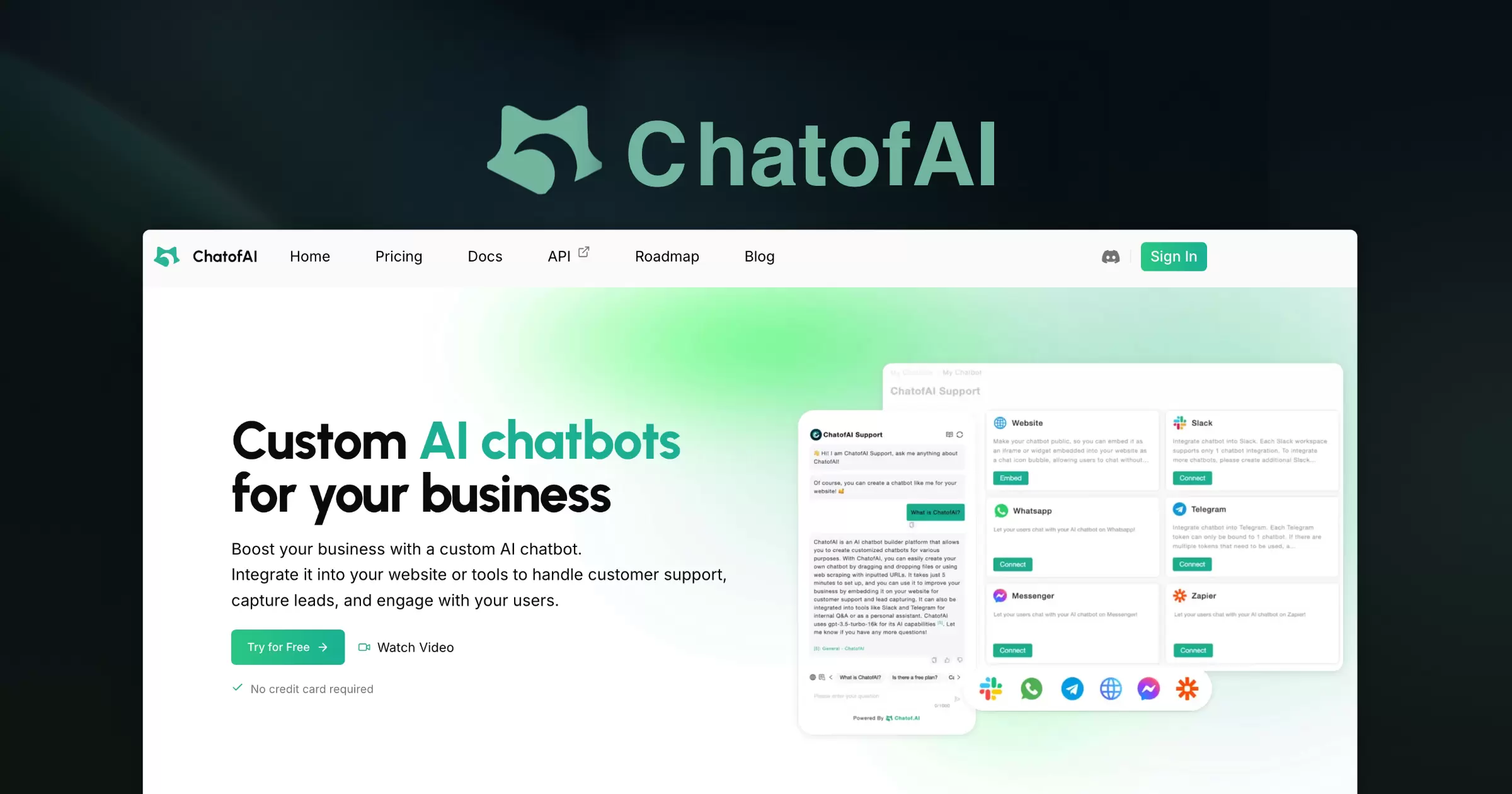 ChatofAI 界面截图
