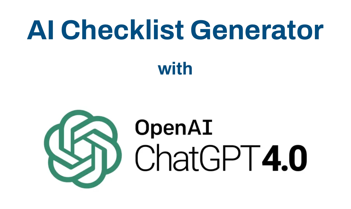 AI Checklist Generator 界面截图