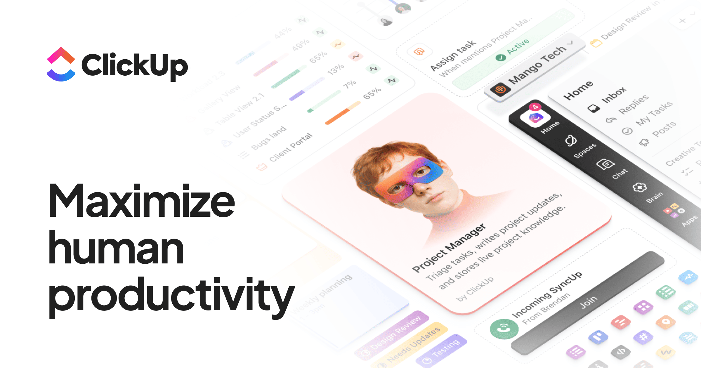 ClickUp 界面截图