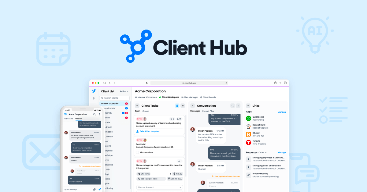 Client Hub 界面截图