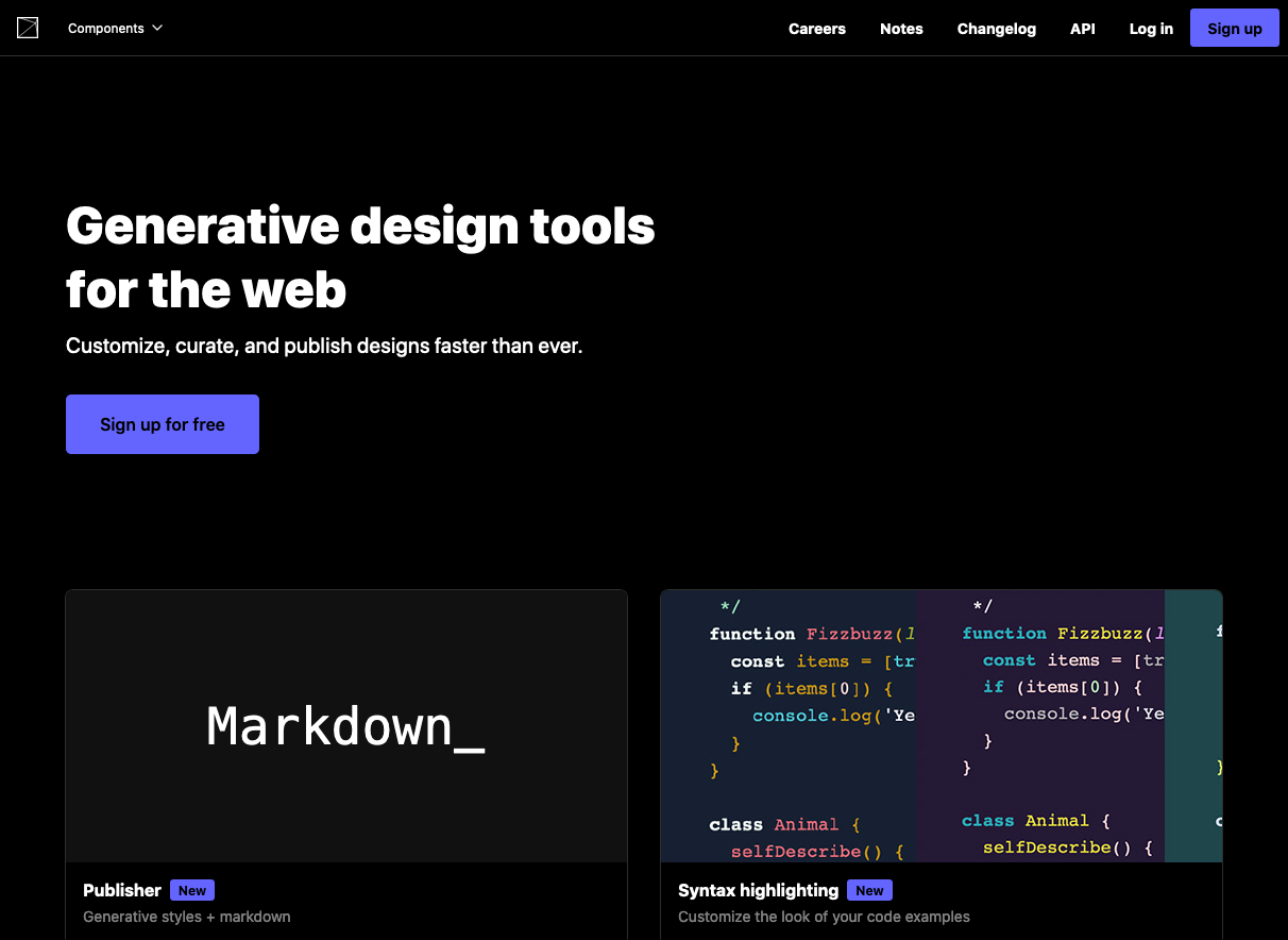 Components AI 界面截图