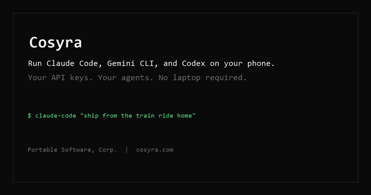 Cosyra 界面截图
