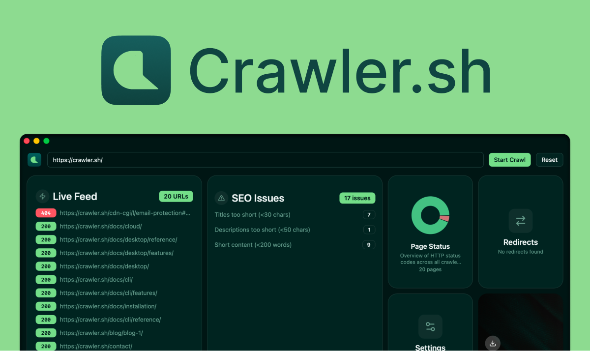 crawler.sh 界面截图
