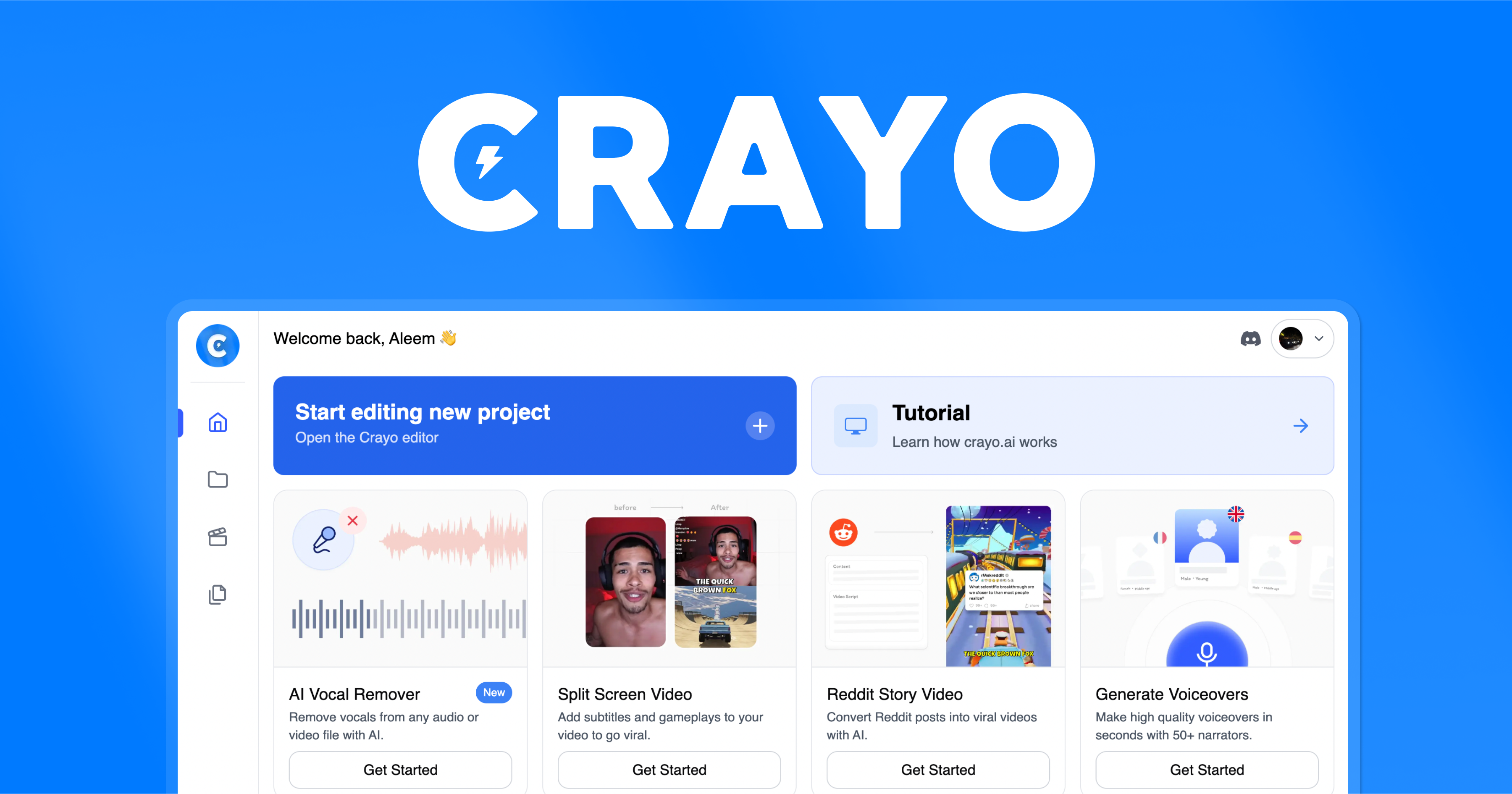 Crayo 界面截图