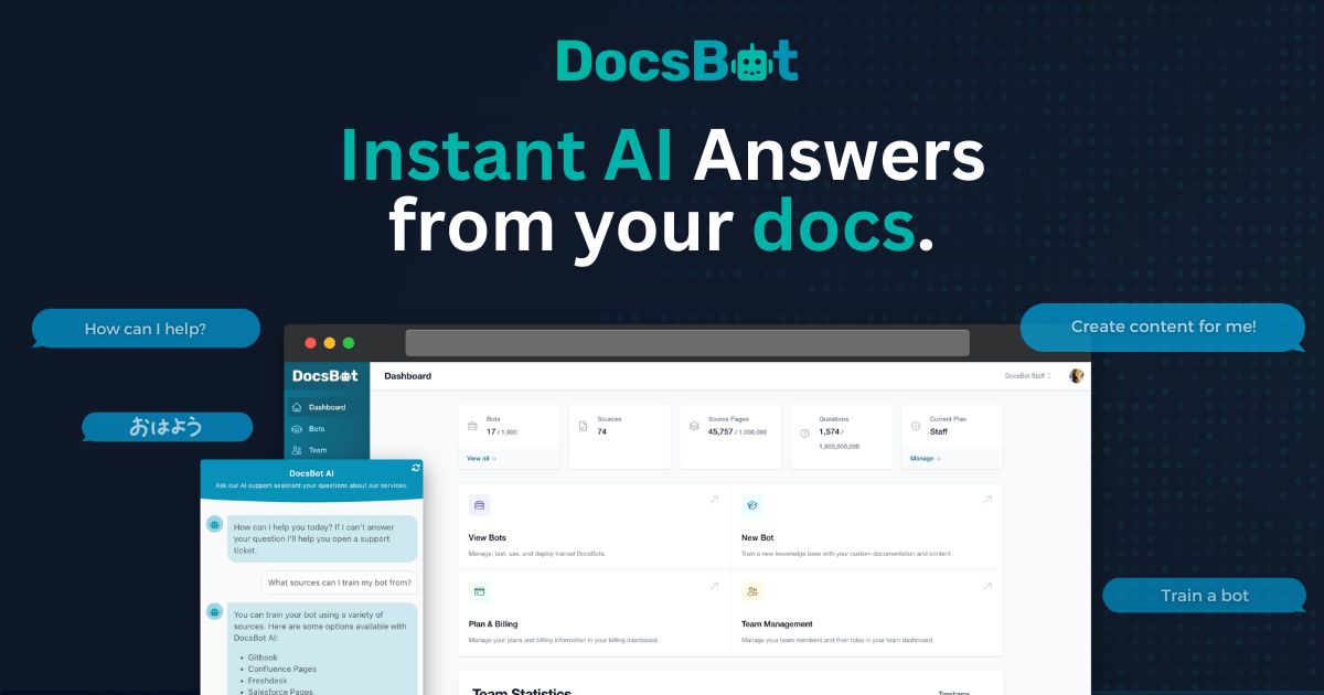 DocsBot AI 界面截图