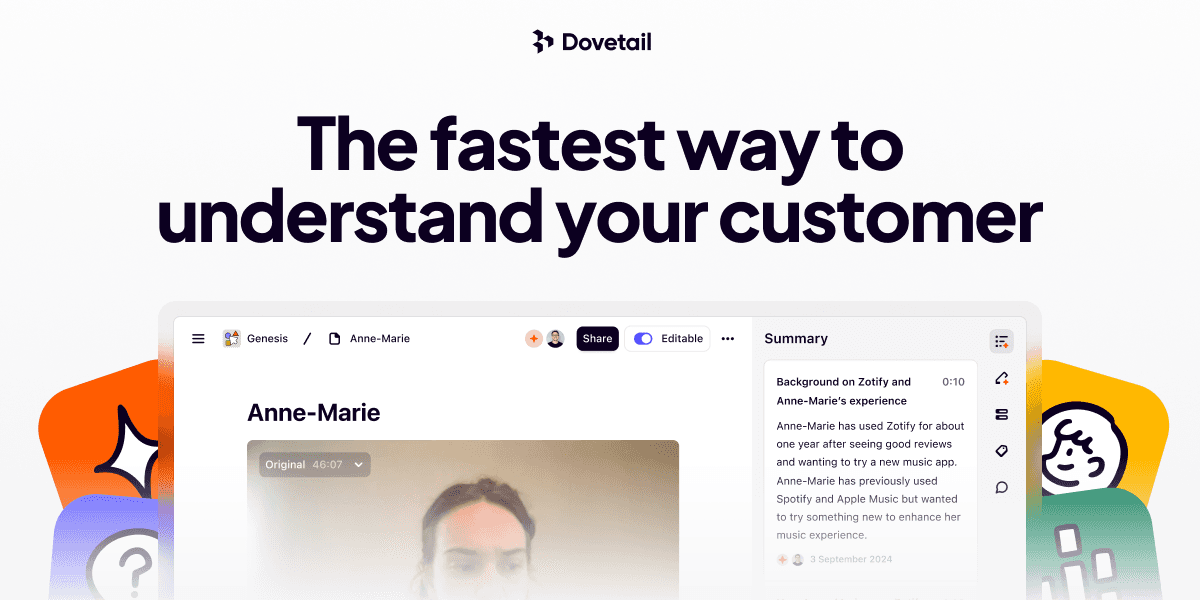 dovetail 界面截图