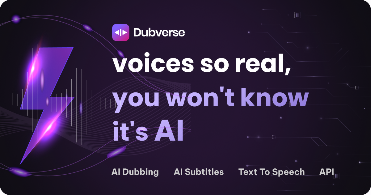 Dubverse 界面截图