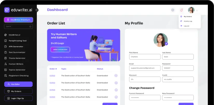 EduWriter.ai 界面截图