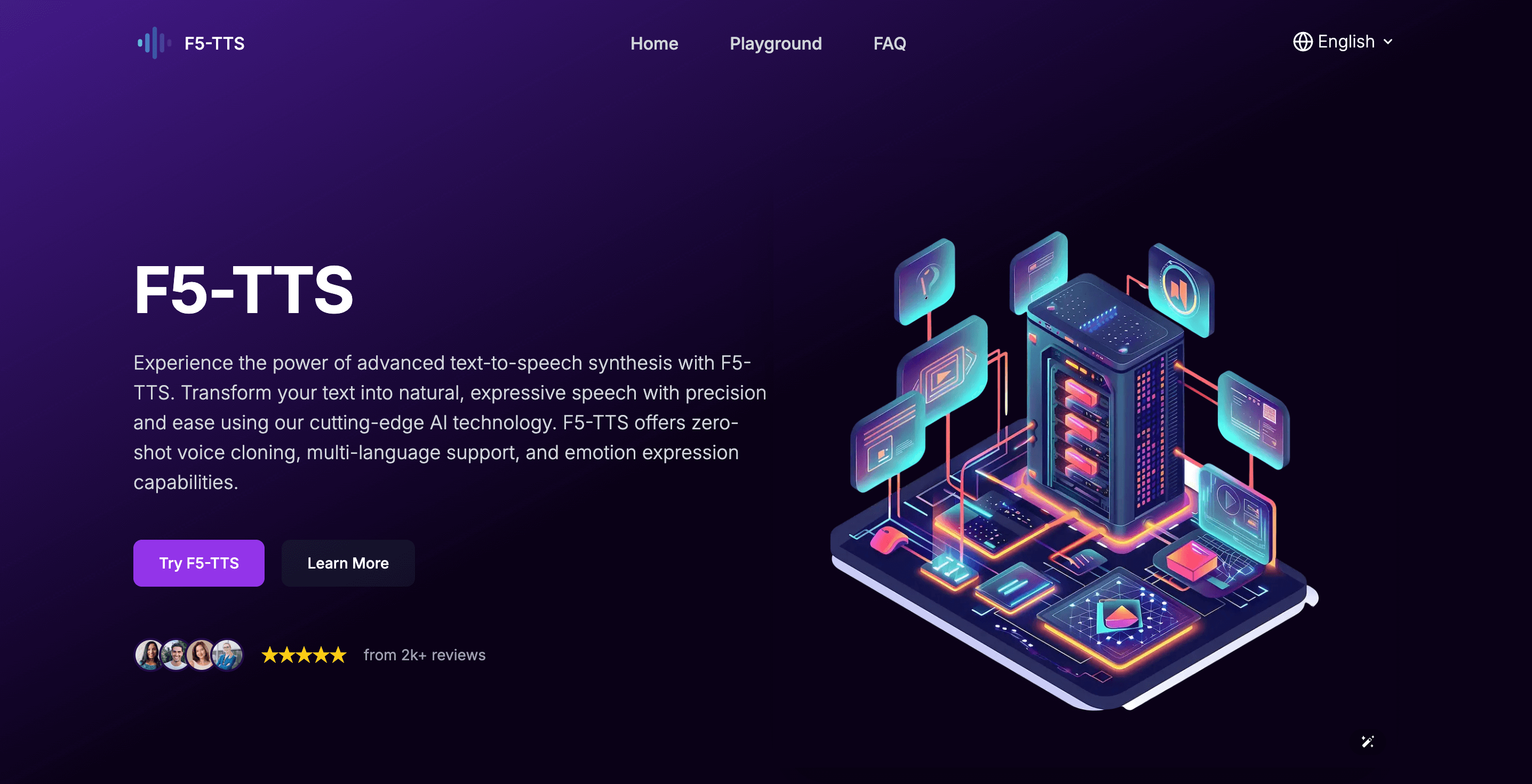 F5-TTS 界面截图
