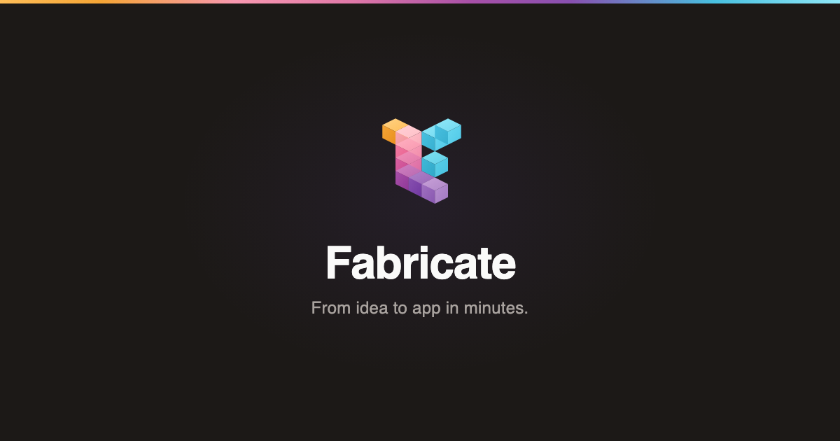 Fabricate 界面截图