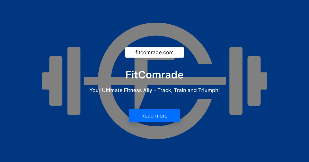 FitComrade 界面截图