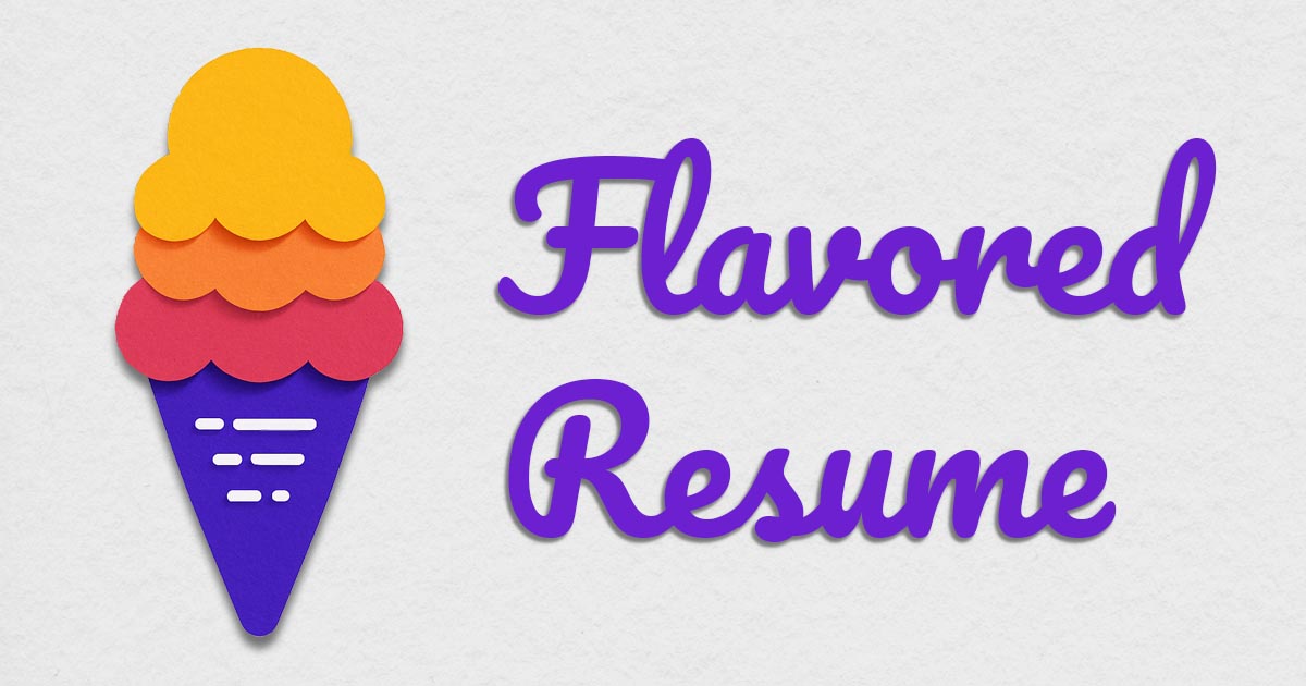 Flavored Resume 界面截图