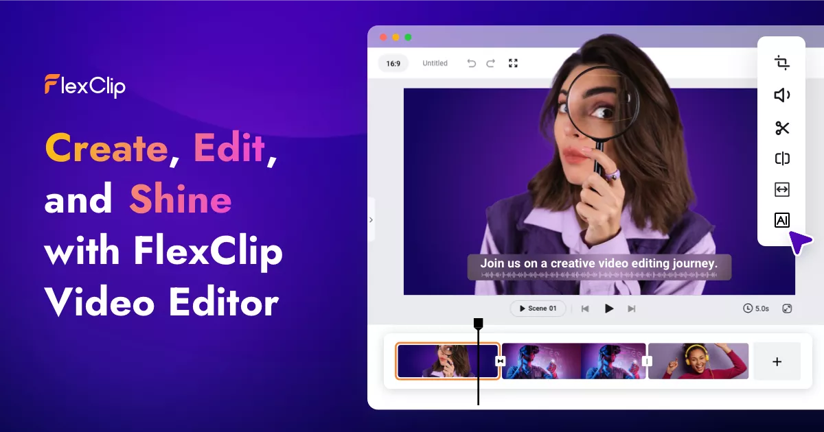 FlexClip 界面截图