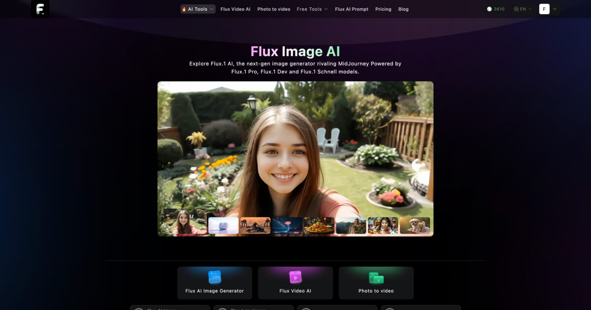 Flux AI 界面截图