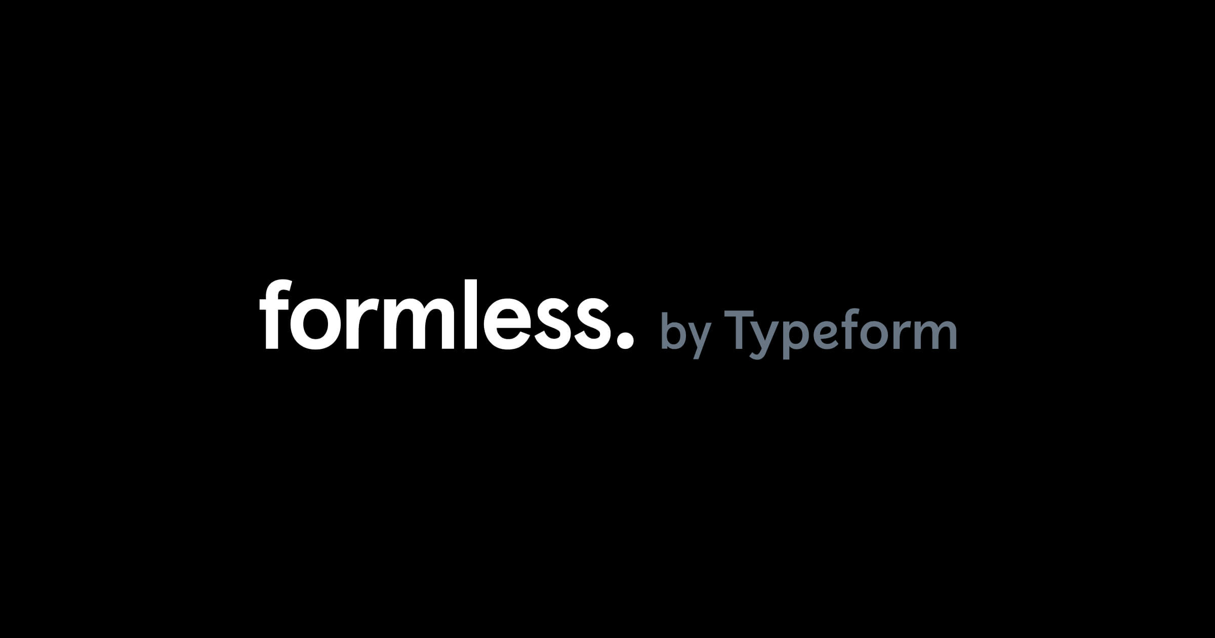 Formless by Typeform 界面截图