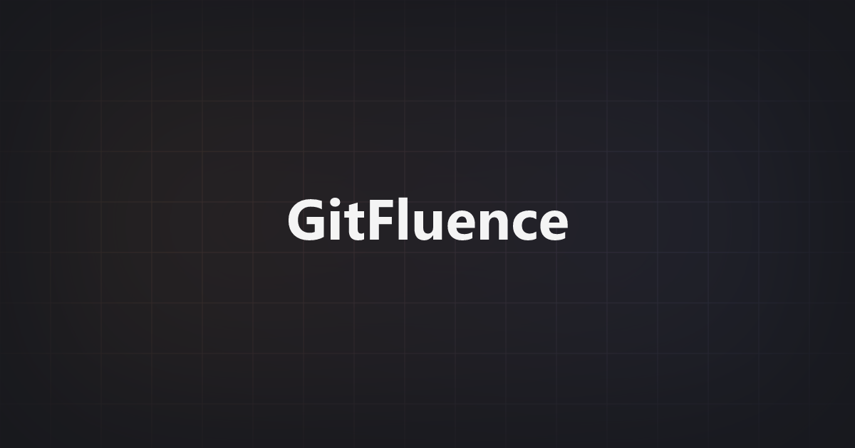 GitFluence 界面截图