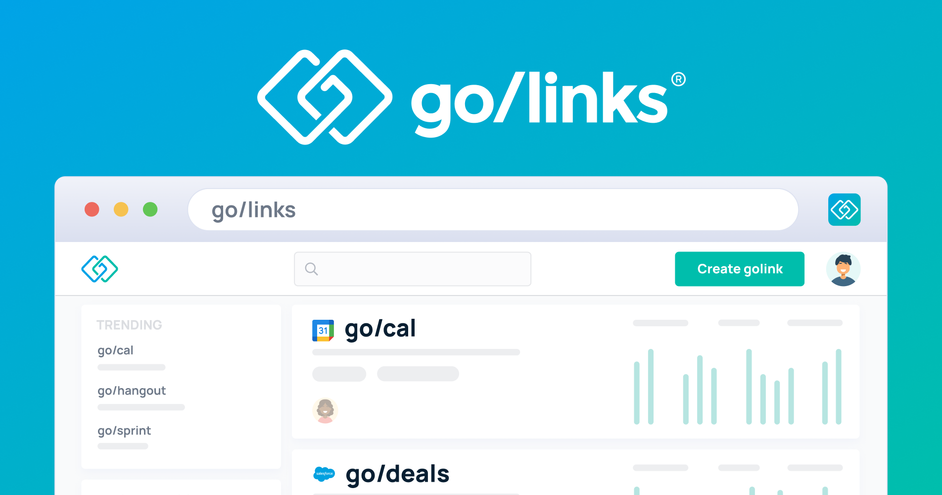 GoLinks 界面截图