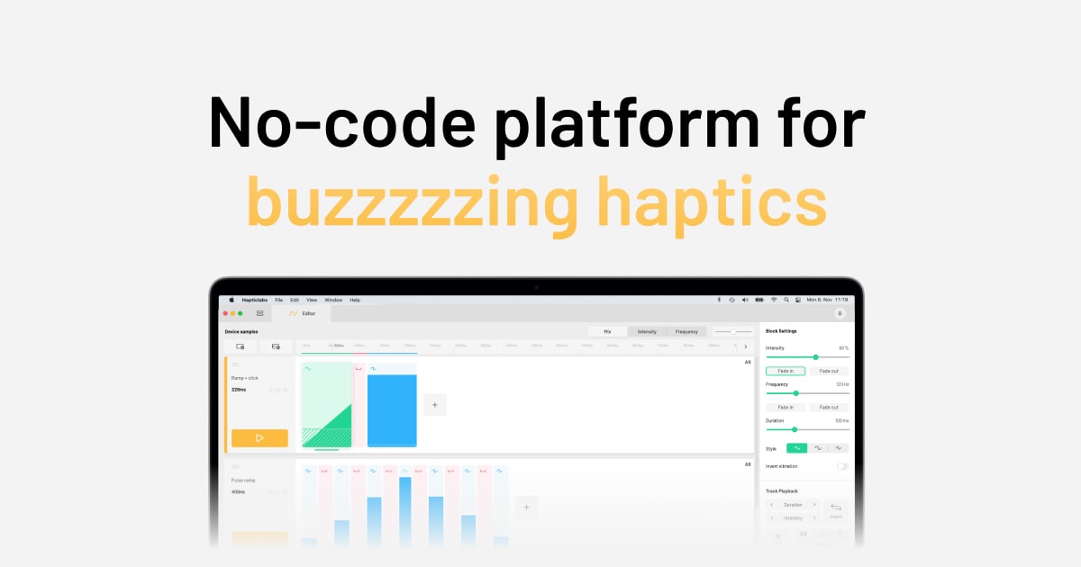 Hapticlabs 界面截图