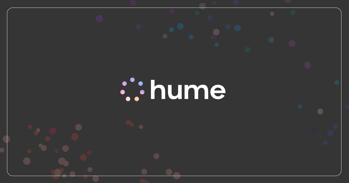 Hume AI 界面截图
