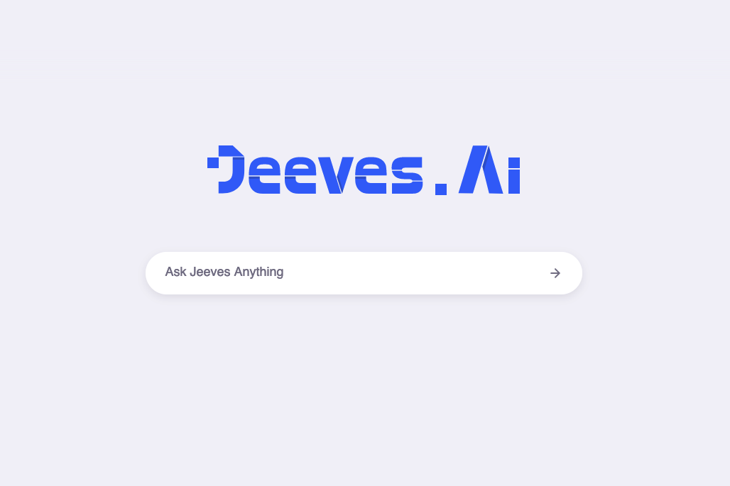 Jeeves AI 界面截图
