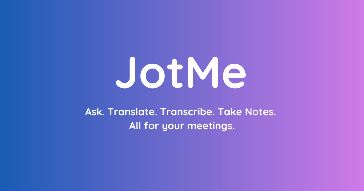 JotMe 界面截图