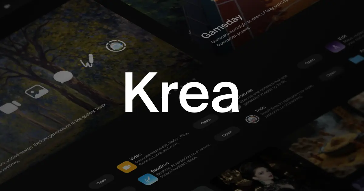 Krea 界面截图