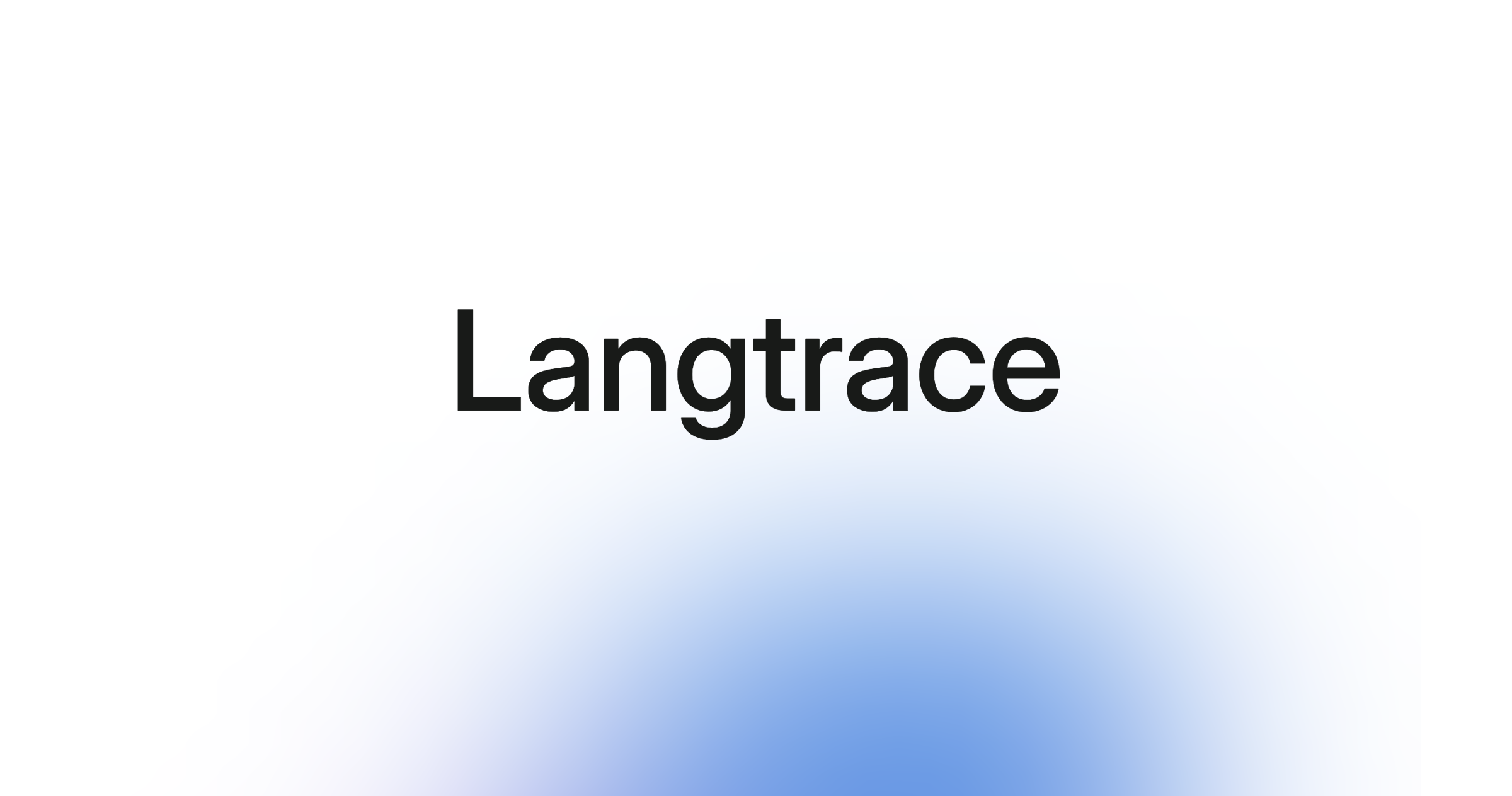 Langtrace 界面截图