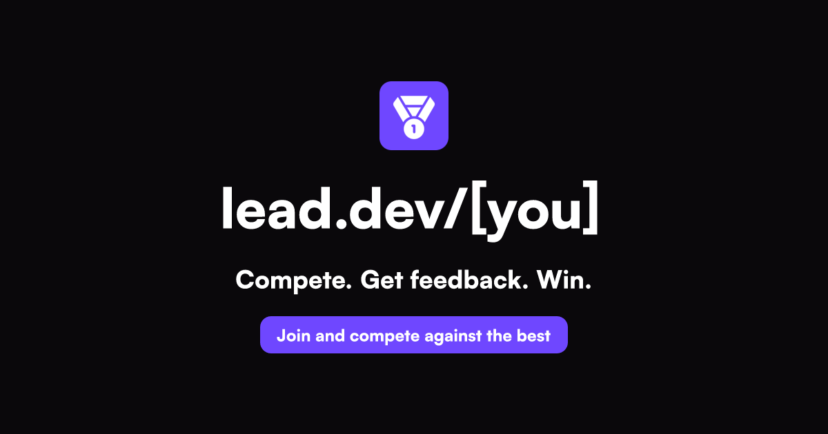 lead.dev 界面截图