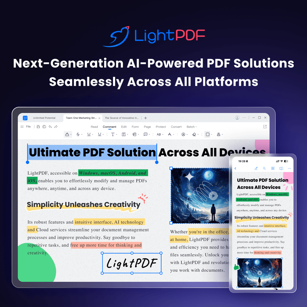 LightPDF 界面截图