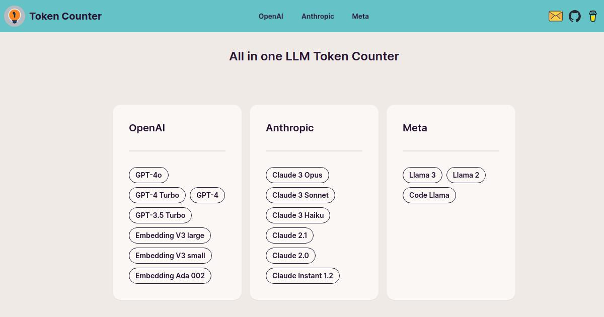 Token Counter 界面截图