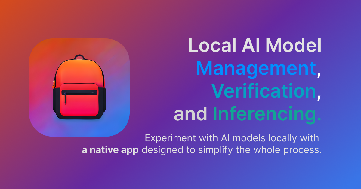 Local AI Playground 界面截图