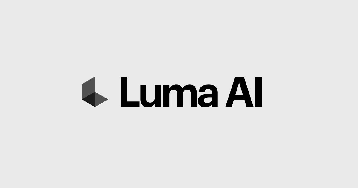 Luma AI 界面截图