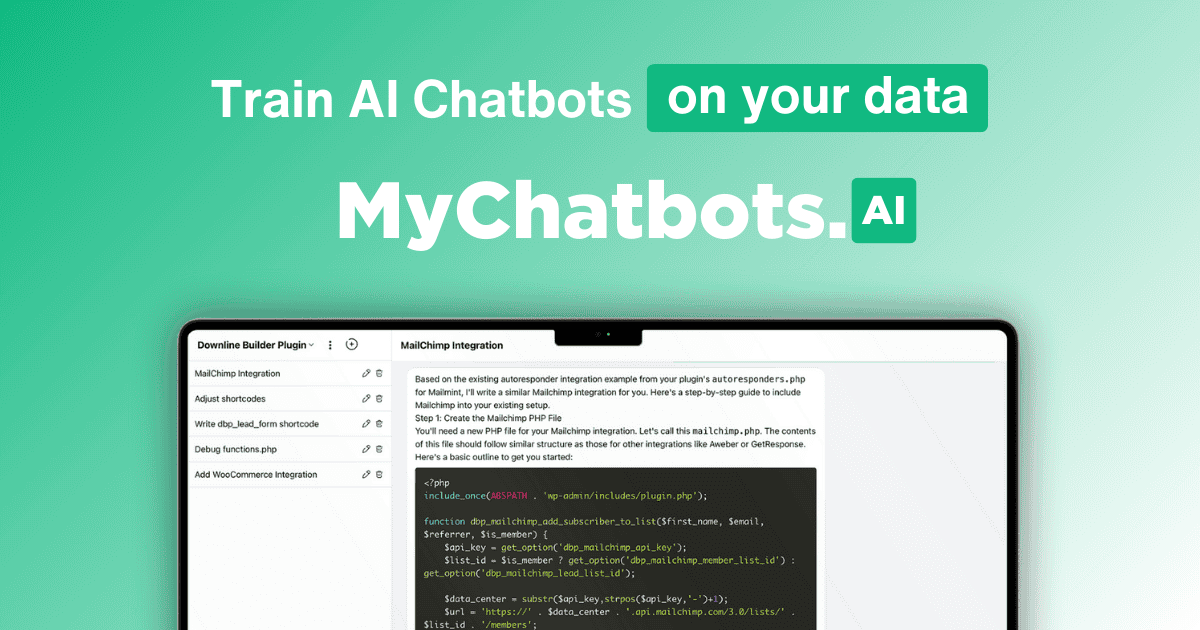 MyChatbots.AI 界面截图