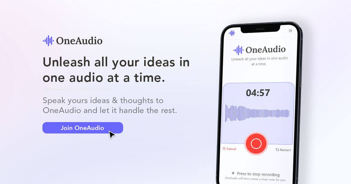 OneAudio 界面截图