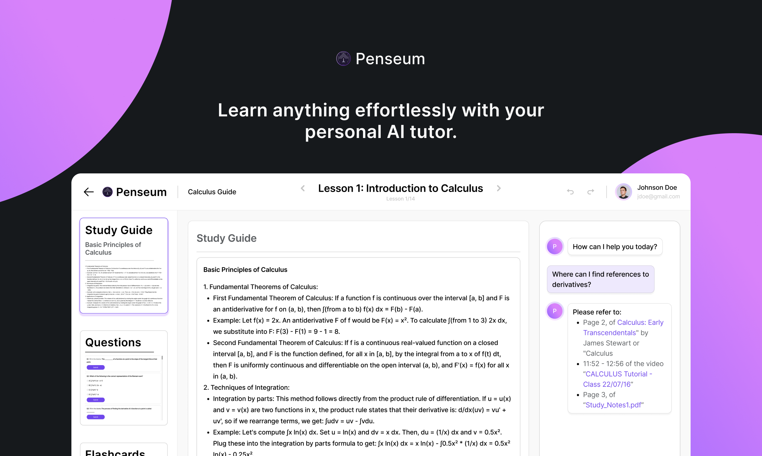 Penseum 界面截图