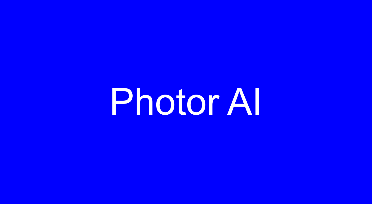 Photor AI 界面截图