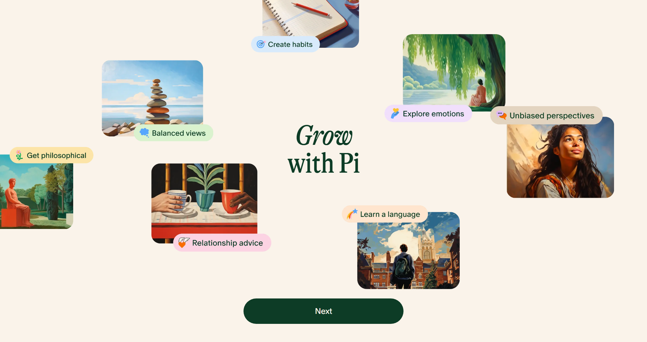 Pi AI 界面截图