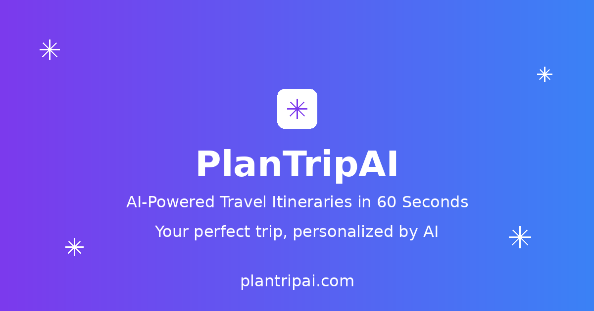 PlanTripAI 界面截图