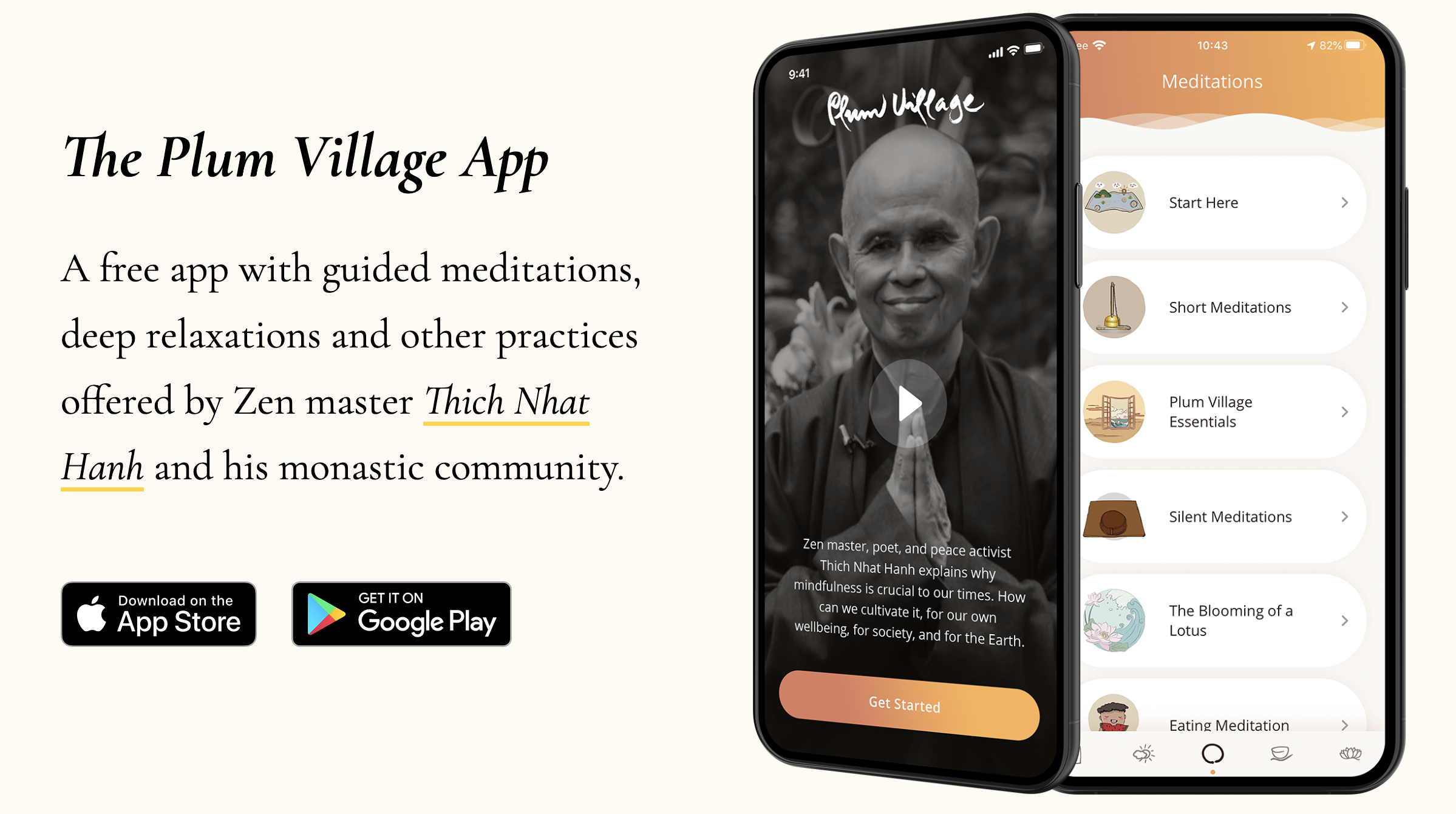 Plum Village 界面截图