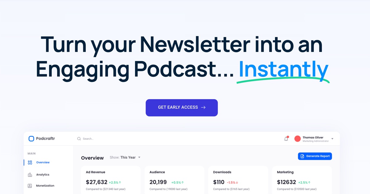 Podcraftr 界面截图
