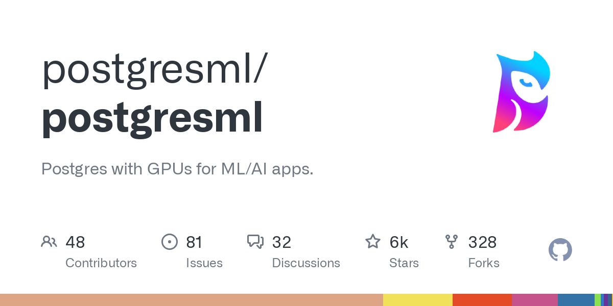 PostgresML 界面截图